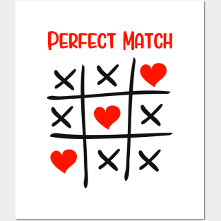 The Perfect Match Relationship Marriage Couple Posters and Art